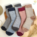 جوراب نیم ساق زنانه موهر پاشنه پنجه رنگی وارداتی