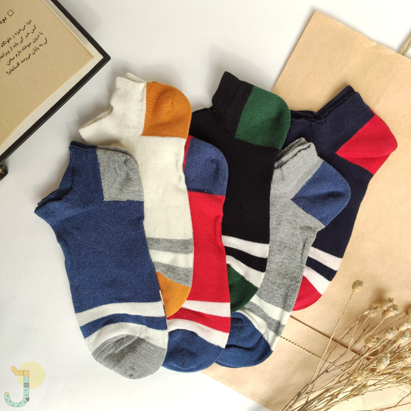 جوراب مچی مردانه طرح نیوی برند بارکد