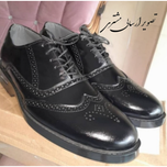 کفش چرم رسمی اداری مجلسی مردانه طرح بروژ Bruges رویه چرم خارجی قالب استاندارد ظریف بادوام Up31