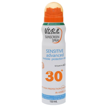 اسپری ضد آفتاب آئروسل بی‌رنگ VitaBella - با 50 و 30 SPF
