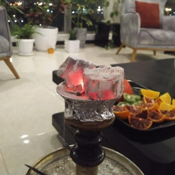 زغال سکه لیموشیرین جهرم پخت سنتی با سبوس برنج ویژه قلیان
