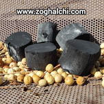 زغال سکه لیموشیرین جهرم پخت سنتی با سبوس برنج ویژه قلیان