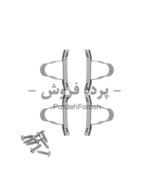 میله پرده پشت دری استیل مدل تلسکوپی 60 سانتیمتر – بسته 2 عددی