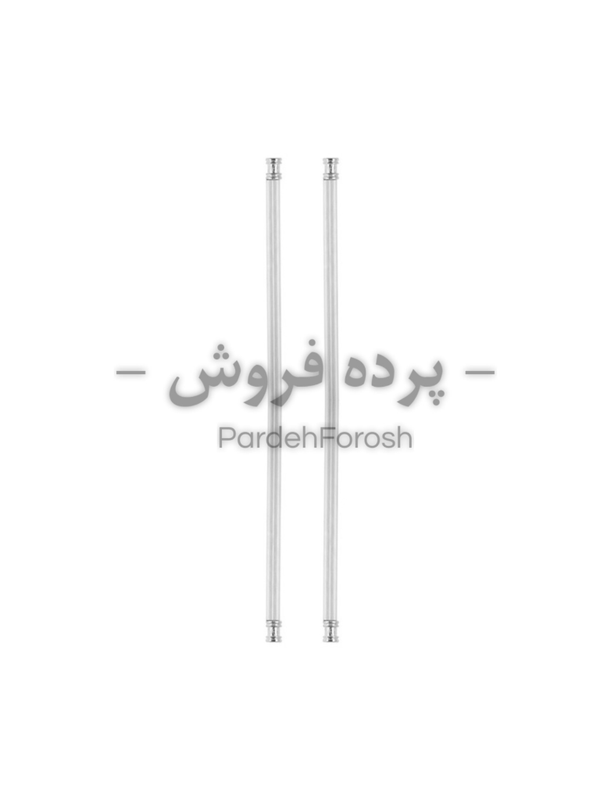 میله پرده پشت دری استیل مدل تلسکوپی 60 سانتیمتر – بسته 2 عددی