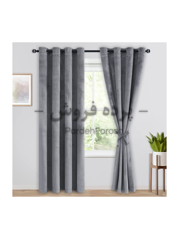 پنل پانچ مخمل ساده کالیفرنیا سایز 140×280 سانتیمتر