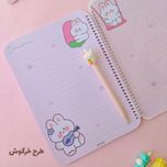 دفتر مشق حاشیه دار گوش دار