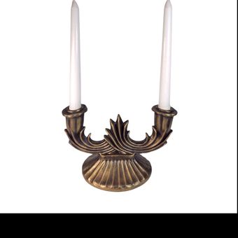 شمعدان دوشاخه نمابرنز