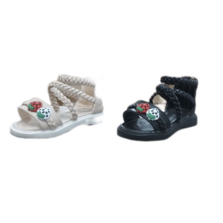 صندل مجلسی دخترانه طرح توت فرنگی