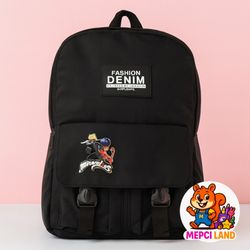 کوله پشتی دختر کفش دوزکی برن  denim