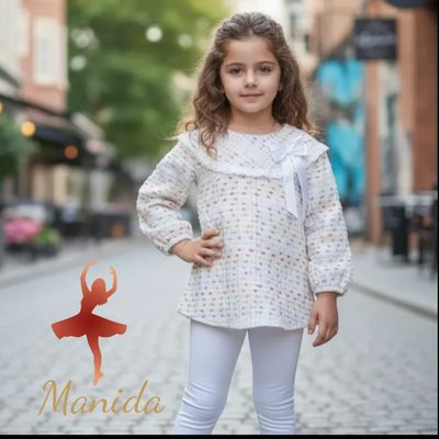 پیراهن پاییزه دخترانه مناسب سن 1تا 6 جنس پشمی