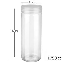 بانکه مدل استوانه ای 1800cc با درب پلاستیکی