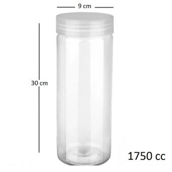 بانکه مدل استوانه ای 1800cc با درب پلاستیکی