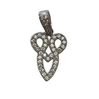 آویز نقره زنانه قلب بینهایت