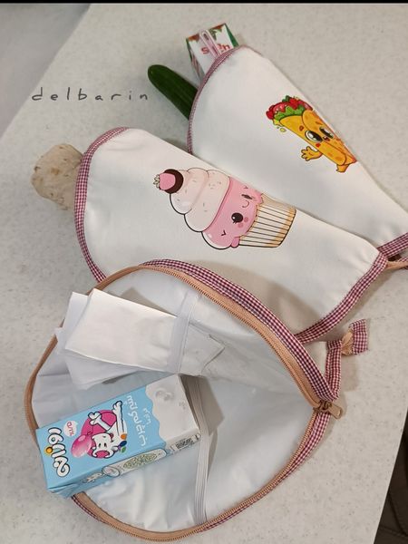 کیف لقمه فانتزی و اقتصادی با آستر مشما برزنت و برچسب حرارتی