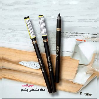 مداد چشم شمعی ضد آب مون لایت مدل Super Black Ultra Waterproof