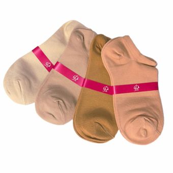 جوراب قوزکی نخ پنبه صورتی