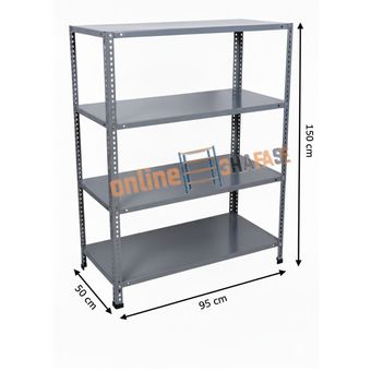 قفسه پیچ و مهره ای ارتفاع 1/5متری طول 95در عمق50سانتی متر