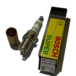 شمع خودرو بوش سوپر روس + بوت وایر کروزی EF7 تقویتی با اکتان برای دناپلاس سمند سورن