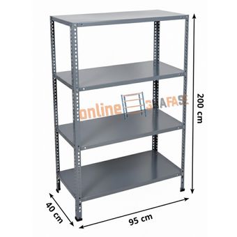 قفسه پیچ و مهره ای ارتفاع 2 متری طول 95در عمق 40 سانتی متر