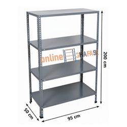 قفسه پیچ و مهره ای ارتفاع 2 متری طول 95در عمق 50 سانتی متر