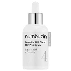 سرم سرامید لایه بردار و آبرسان شماره 4 نامبوزین (Numbuzin No.4 Ceramide AHA Glazed Skin Prep Serum)