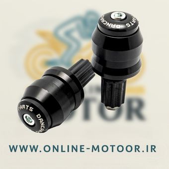 بالانس سر فرمان موتورسیکلت مدل BR1 بسته 2 عددی (رنگ مشکی)