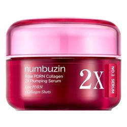 سرم حجم دهنده و جوانساز PDRN رز کلاژن 2x شماره 2 نامبوزین (Numbuzin No.2 Rose PDRN Collagen 2X Plumping Serum)