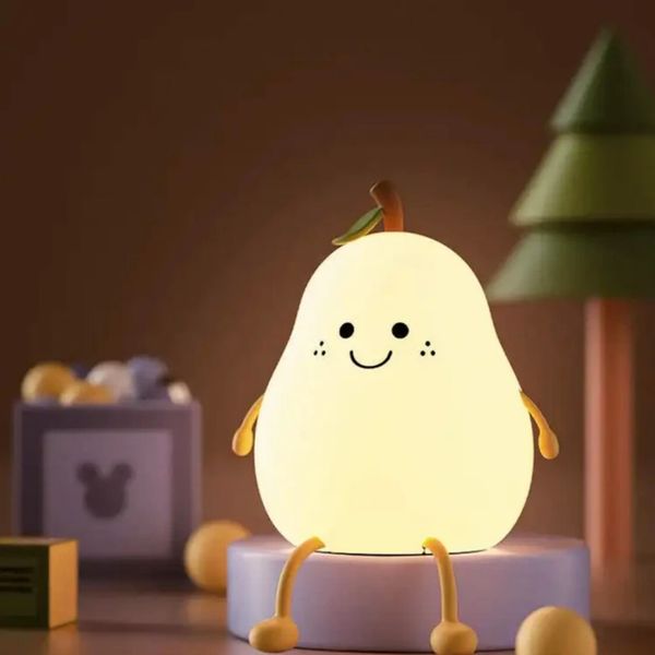 چراغ خواب سیلیکونی طرح گلابی