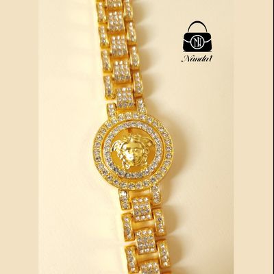 دستبند طلایی تاج طلایی شیر