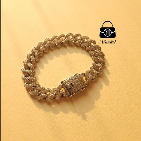 دستبند فول نگین طرح جواهر