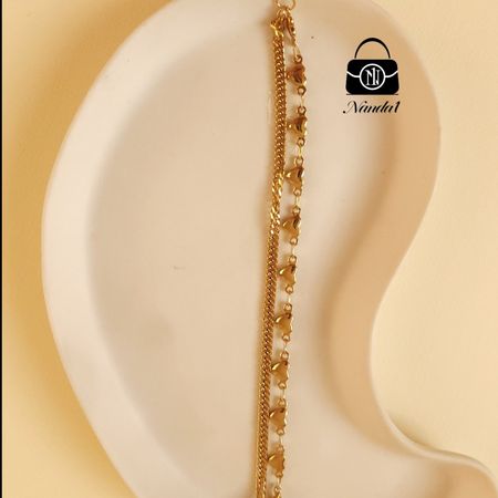 دستبند دو لاین قلبی کارتیر