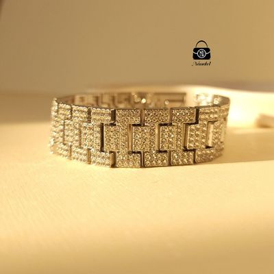 دستبند فول نگین جواهر