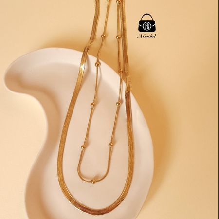 گردنبند دولاین ماری طلایی