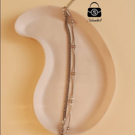 دستنبند دولاین  نقره ای