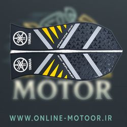 کف پایی موتورسیکلت مدل YMHA-YLW مناسب برای یاماها آیروکس بسته 2 عددی (رنگ زرد)