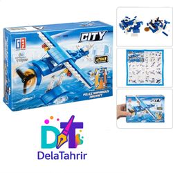 لگو 110 قطعه 2 در 1 (هواپیما و آدم آهنی)