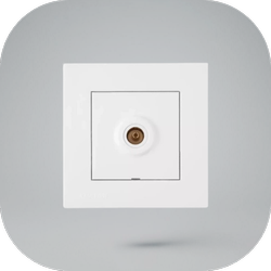 کلید و پریز خیام آنتن آرام سفید