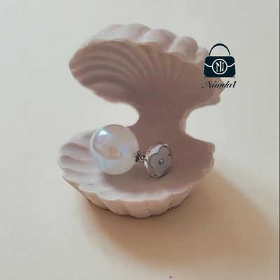 گوشواره مروارید سفید