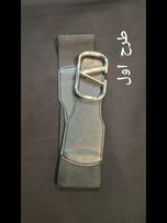 کمربند چرم و کش 7 سانتی
