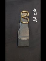 کمربند چرم و کش 7 سانتی