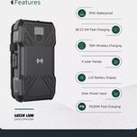 ☀️ پاوربانک خورشیدی 20000mAh گرین لاین مدل Solar 5-Panel: شارژ بی‌نهایت در دستان شما! 🔋