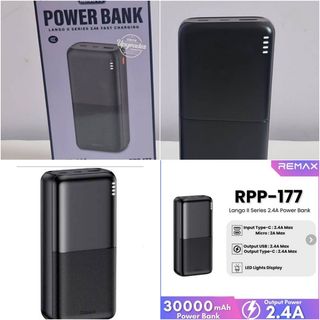 :o:پاوربانک ریمکس مدل RPP-177 ظرفیت 30000 میلی آمپر ساعت⭕
