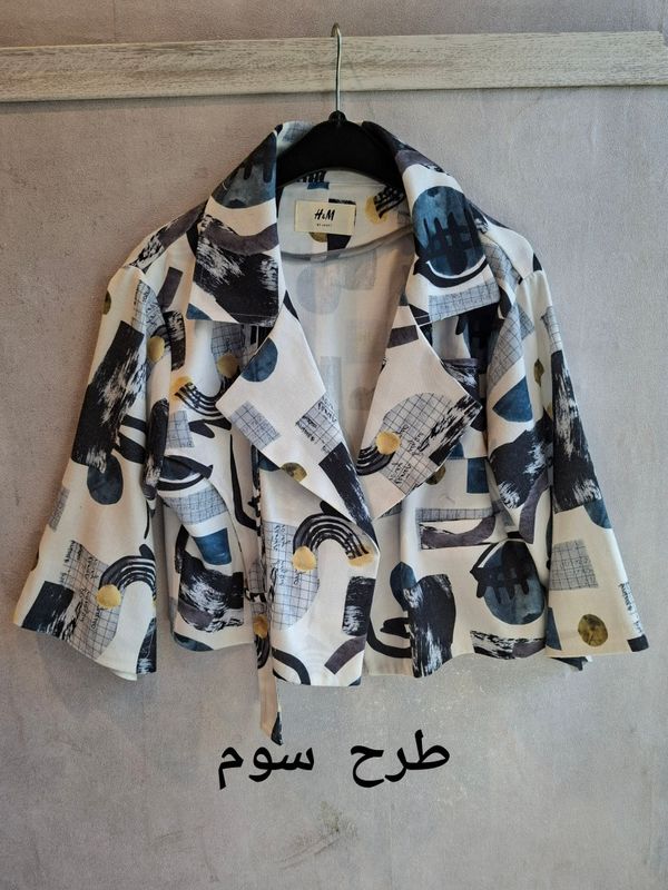 کت کراپ بلوئه طرحدار