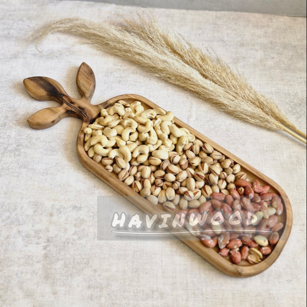 اردوخوری چوبی دسته برگ