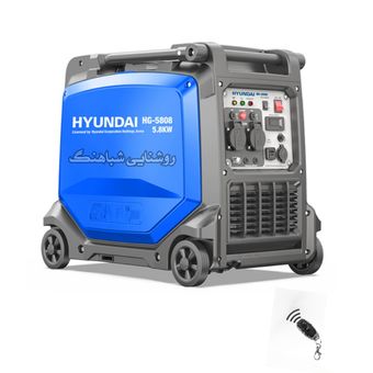 موتور برق اینورتر سایلنت 5/7 کیلو هیوندا کد HG-5808