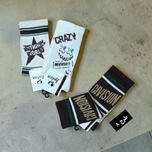 جوراب ساق بلند طرح CRAZY رَج