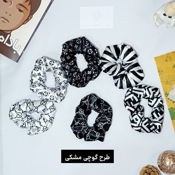 کش مو اسکرانچی طرح کلاسیک رَج