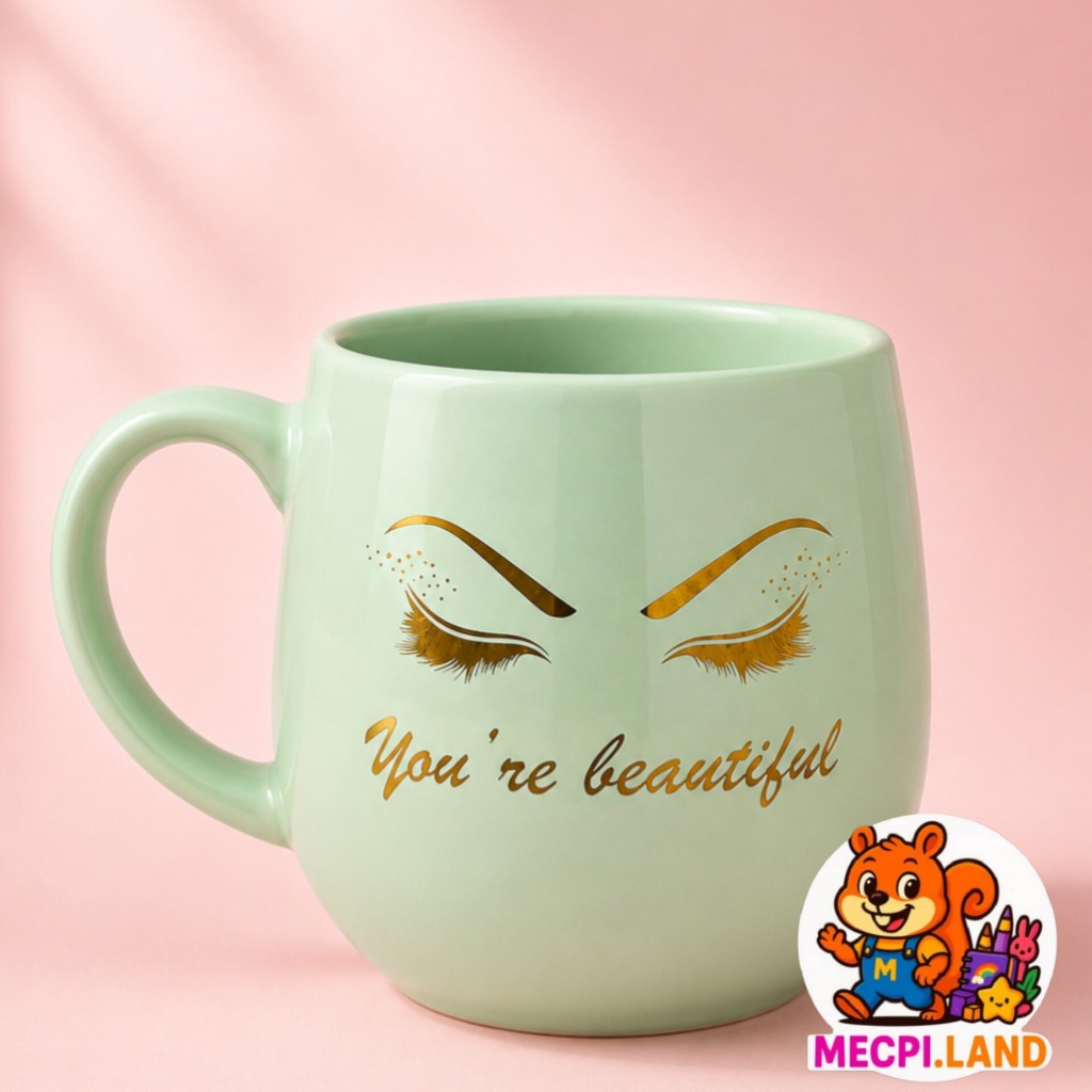 ماگ سرامیکی طرح you're beautiful
