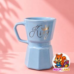 ماگ سرامیکی موکیات طرح king طلاکوب کد2