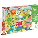 پازل دو رویه طرح حیوانات جنگل